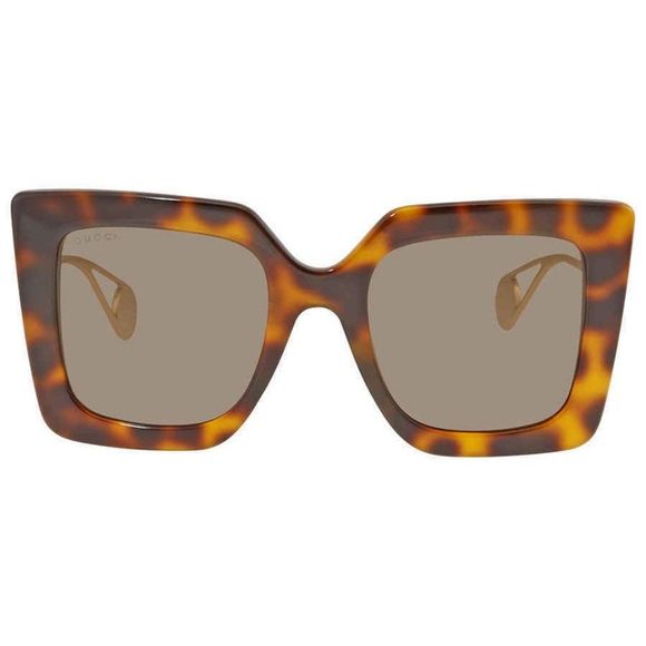 NEW Gucci Brown and Gold Square Women\'s Sunglasses main image 4